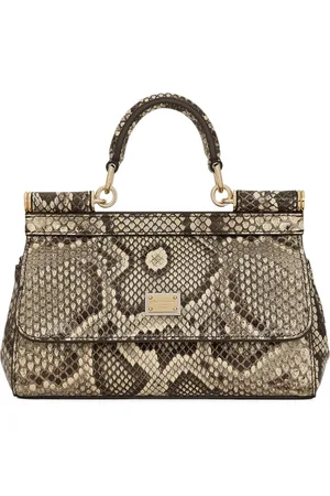 Dolce & Gabbana Python Sicily Top-Handle Bag