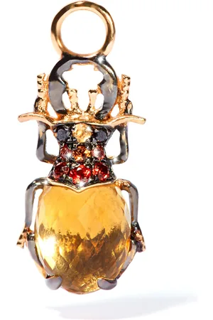 ANNOUSHKA Yellow and Citrine Beetle Single Earring