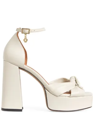 Maje Leather Knot Platform Heels 115