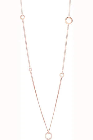Boodles Rose and Diamond Long Mini Roulette Necklace