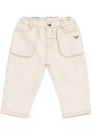 Emporio Armani Embroidered Logo Straight Jeans