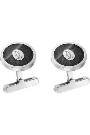 Cartier Sterling Silver Double C de Cufflinks