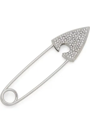 Alexander McQueen Palladium-Plated Arrow Safety Pin Brooch