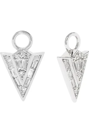 ANNOUSHKA Gold and Diamond Flight Arrow Earring Drops