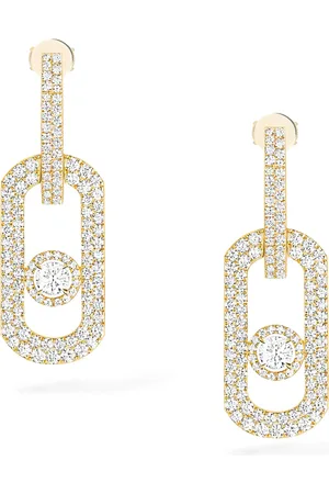 MESSIKA White and Diamond So Move Xl Pavé Earrings