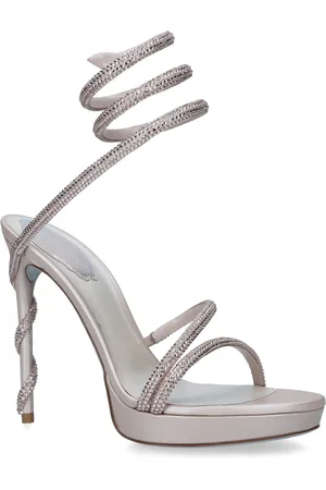 RENE CAOVILLA Leather Margot Platform Sandals 120