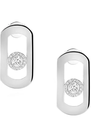 MESSIKA White Gold and Diamond So Move Earrings