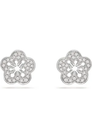 Boodles White and Diamond Blossom Stud Earrings