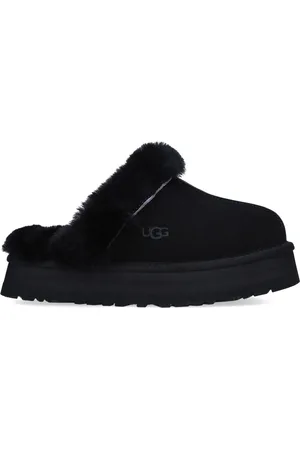 UGG Suede Disquette Flatform Slippers