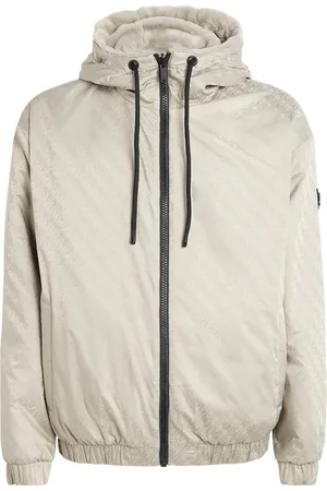 Moose Knuckles Reversible Monogram Bunny Bomber Jacket