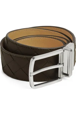 Bottega Veneta Leather Reversible Intrecciato Belt