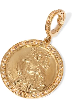 ANNOUSHKA Yellow and Diamond St Christopher Charm