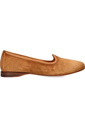 santoni Suede Andrea Slippers