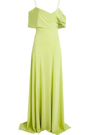 Sandra Mansour Draped Luminous Linger Gown