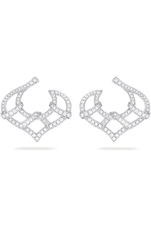 Boodles Platinum and Diamond Woodland Earrings