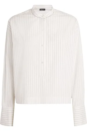 Fabiana Filippi Cotton Striped Cropped Shirt