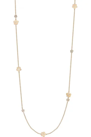 Boodles And Diamond Long Blossom Charm Necklace