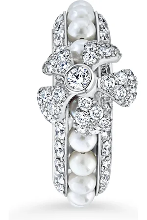 David Morris Gold, Diamond and Pearl Rose Ring