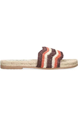 MANEBI Raffia Crochet Slides