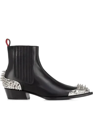 Christian Louboutin Cheliviss Meteor Leather Ankle Boots