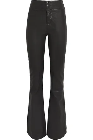 Paige Leather Lou Lou Flared Trousers