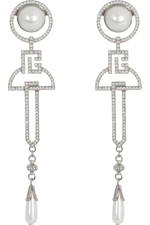 Balmain Art Deco Clip-On Earrings