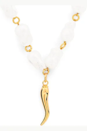 Timeless Pearly Baroque Pearl Chilli-Charm Necklace