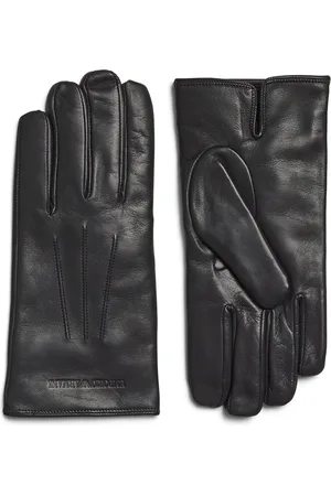Emporio Armani Leather Embossed Gloves