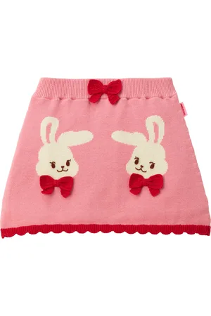 Miki House Cotton Knitted Bunny Skirt