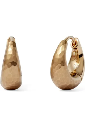 ANNOUSHKA Yellow Organza Hoop Earrings