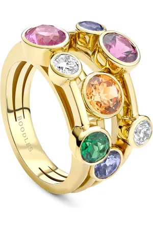 Boodles Gold, Diamond and Multicoloured Gemstone Raindance Ring