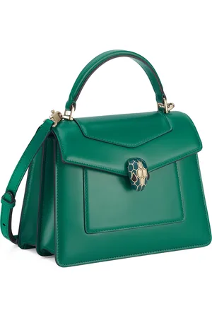 Bvlgari Leather Serpenti Forever Top-Handle Bag