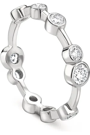 Boodles Platinum and Diamond Full-Hoop Ring