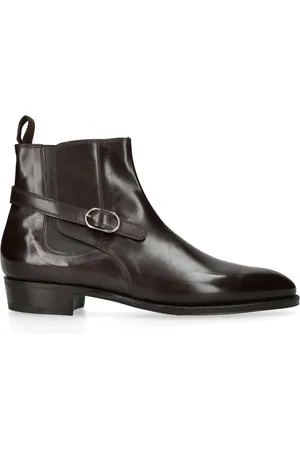 JOHN LOBB Leather Buckle Chelsea Boot