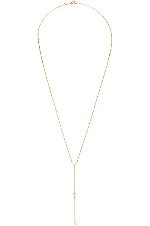 Anita Yellow and Diamond Heart Lariat Necklace