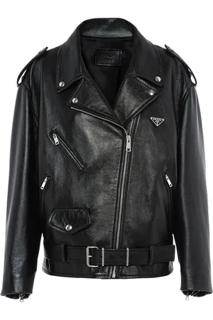 Prada Nappa Leather Biker Jacket