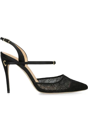 Jennifer Chamandi Lace Vittorio Slingback Pumps 105