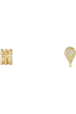 Boucheron Yellow and Diamond Serpent Bohème Asymmetric Clip-On Earrings