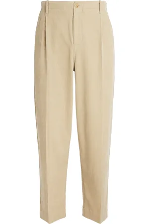 Frame Corduroy Pleated Tapered Trousers