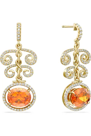 Boodles Yellow , Diamond and Garnet A Family Journey Vienna Earrings