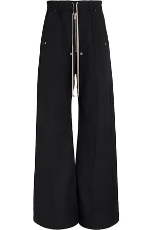 Rick Owens Wool Bela Wide-Leg Trousers