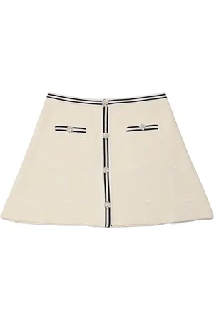 Self-Portrait Bow-Jacquard Mini Skirt