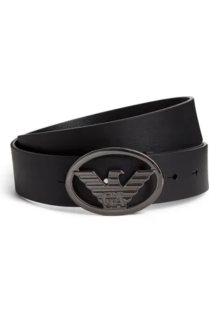 Emporio Armani Leather Logo Belt