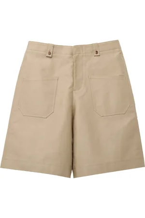 Alexander McQueen Cotton Straight Shorts
