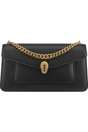 Bvlgari Leather Serpenti East-West Shoulder Bag