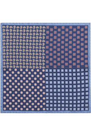 CANALI Silk Printed Pocket Square