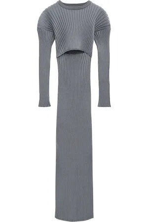 Loewe Rib-Knit Cut-Out Maxi Dress
