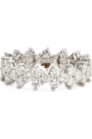 Anita Gold and Diamond Triangle Eternity Ring
