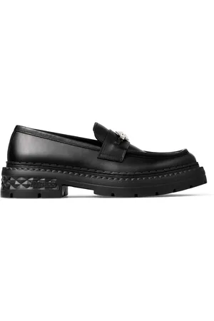 Jimmy Choo Marlow Diamond 20 Leather Loafers