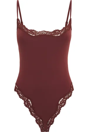 SKIMS Fits Everybody Lace-Trim Bodysuit